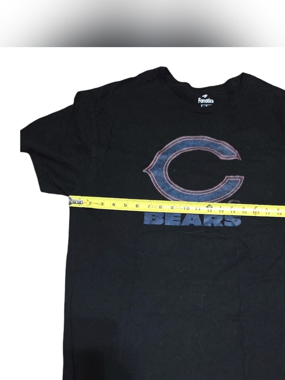 Fanatics Black Chicago Bears Navy Orange Logo Tee - Picture 4 of 5